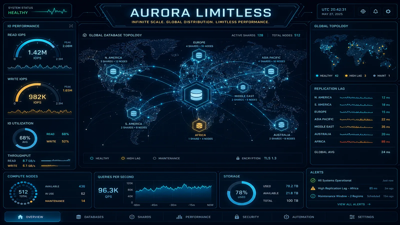 Distributed Data on AWS: Transactions, Aurora Failover Behavior, DynamoDB Partitions, and Shard-Like Aurora Limitless