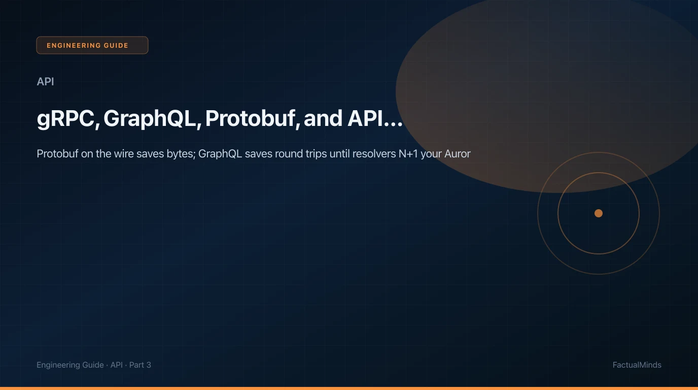 gRPC, GraphQL, Protobuf, and API Contracts on AWS